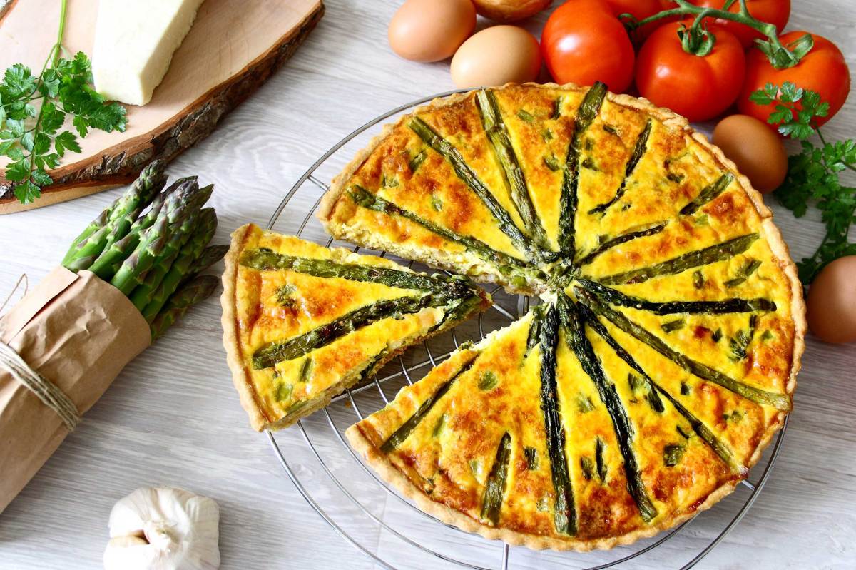 Köstliche Spargel-Quiche