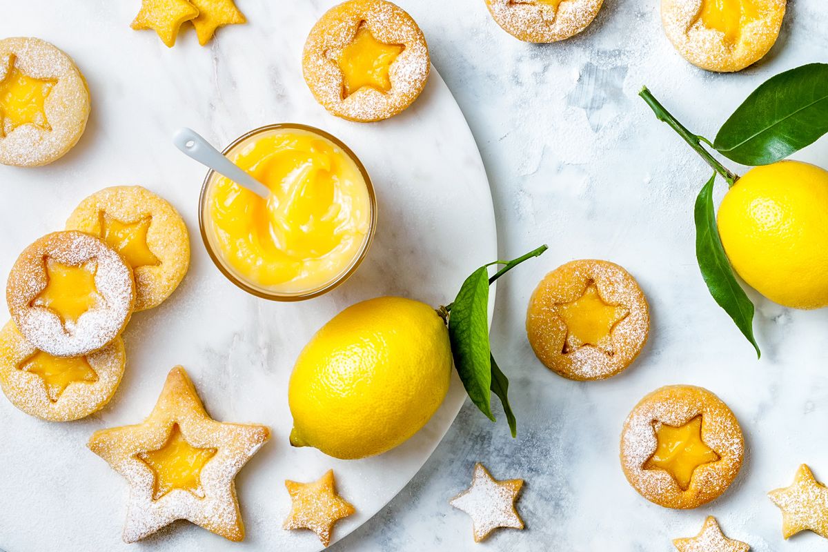 Zitronenplätzchen: Rezept mit selbstgemachtem Lemon Curd - gofeminin