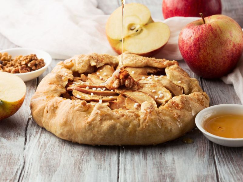 Apfel-Galette mit Nüssen: Schnell, einfach und so gut