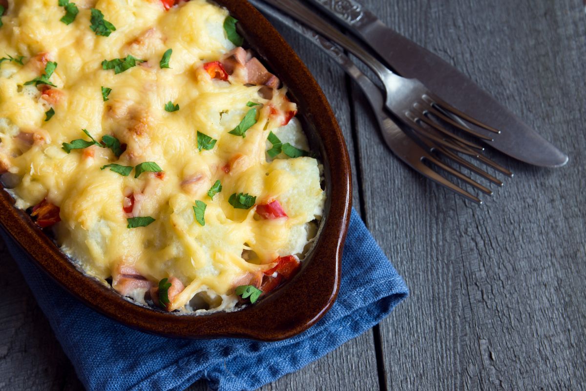 Blumenkohlauflauf mit Schinken: Low Carb für echte Genießer - gofeminin