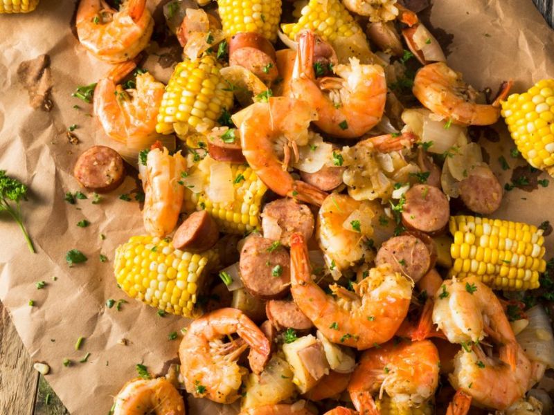 Rezept für einen Shrimp Boil