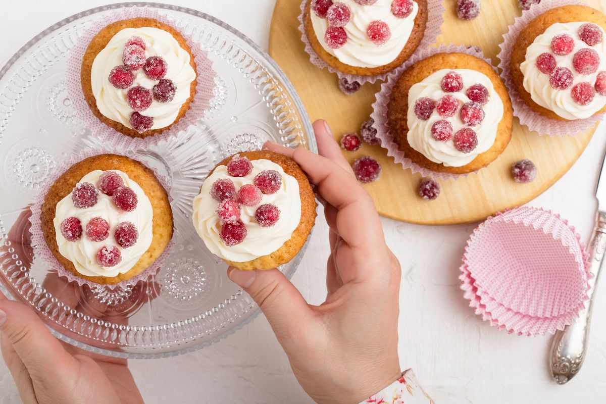 Kirsch Cupcakes mit Vanillecreme