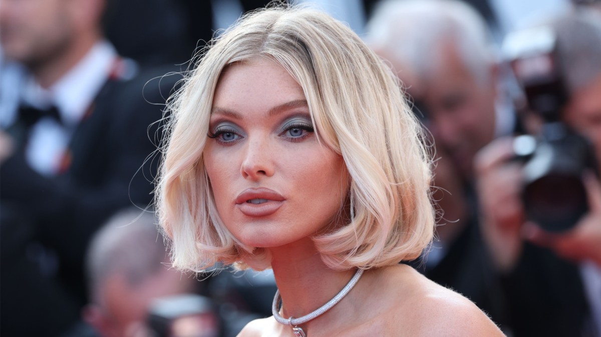 Elsa Hosk mit voluminöser Bob-Frisur.