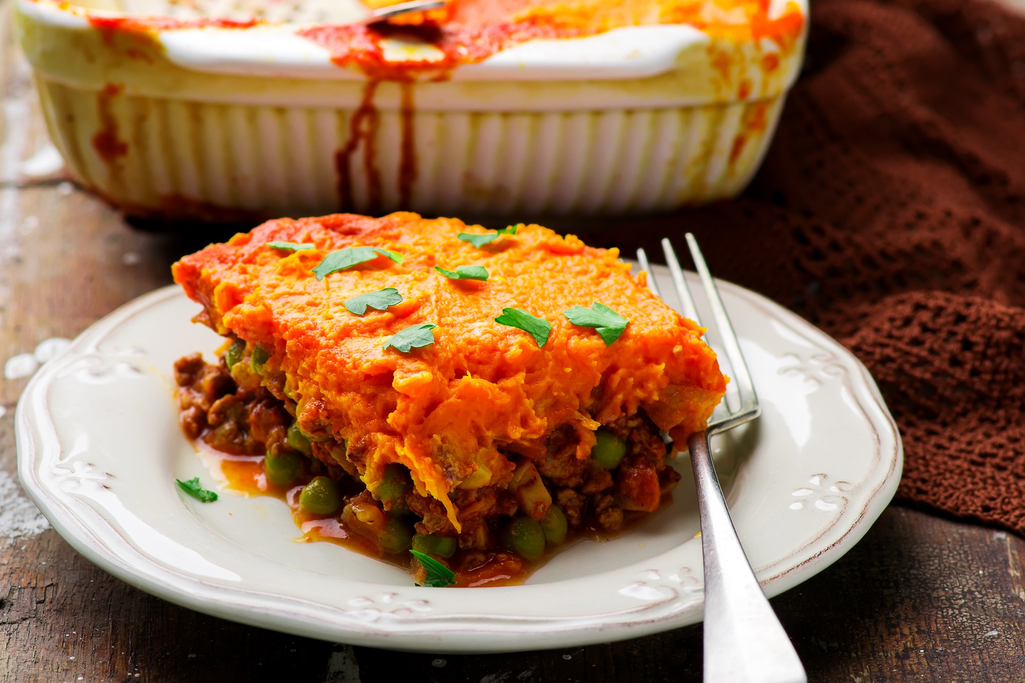 Shepherd&amp;#39;s Pie mit Süßkartoffelhaube: Leckerer Gemüseauflauf - gofeminin