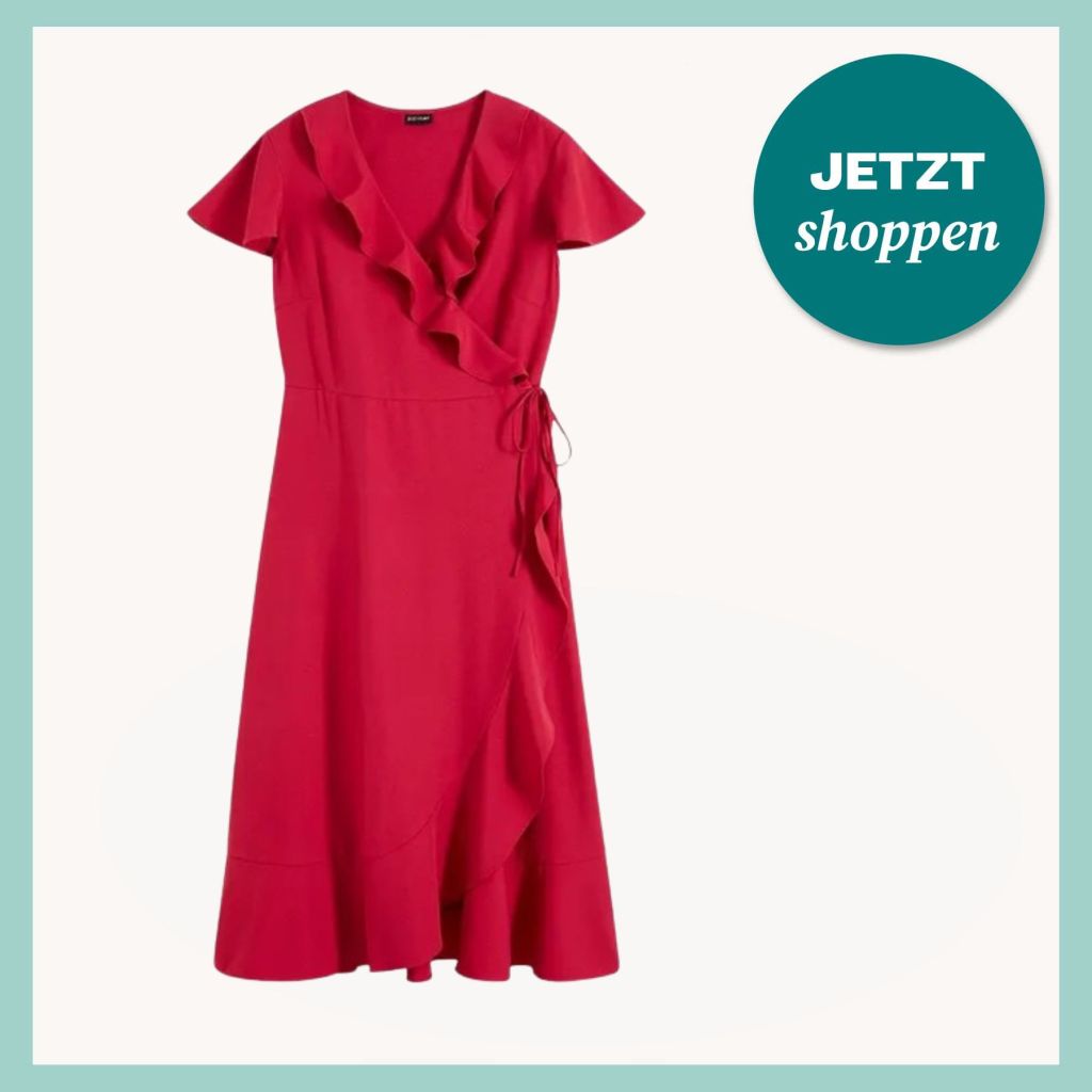 Wickelkleid von Bonprix in Rot