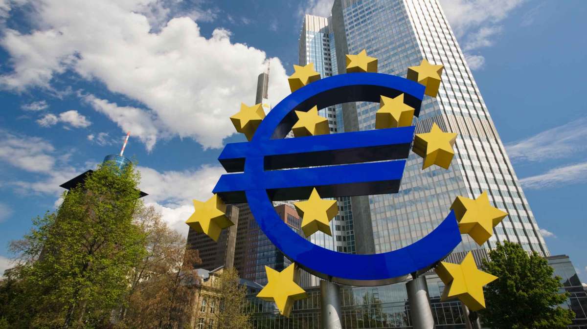 Gebäude der Europäischen Zentralbank.