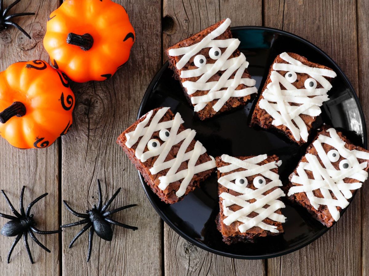 Brownies zum Gruseln: Unser Halloween-Rezept ist blitzschnell zubereitet