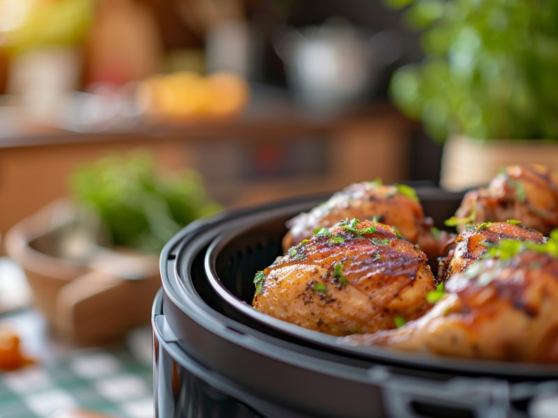 Gebratenes Hühnchen im Airfryer