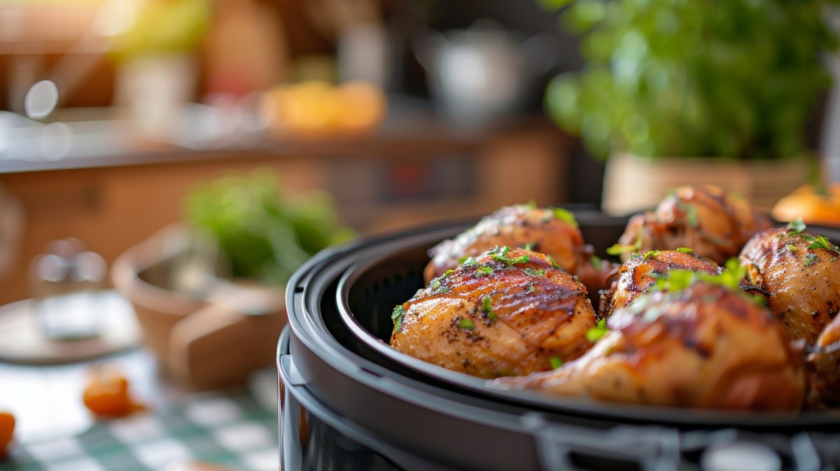 Gebratenes Hühnchen im Airfryer