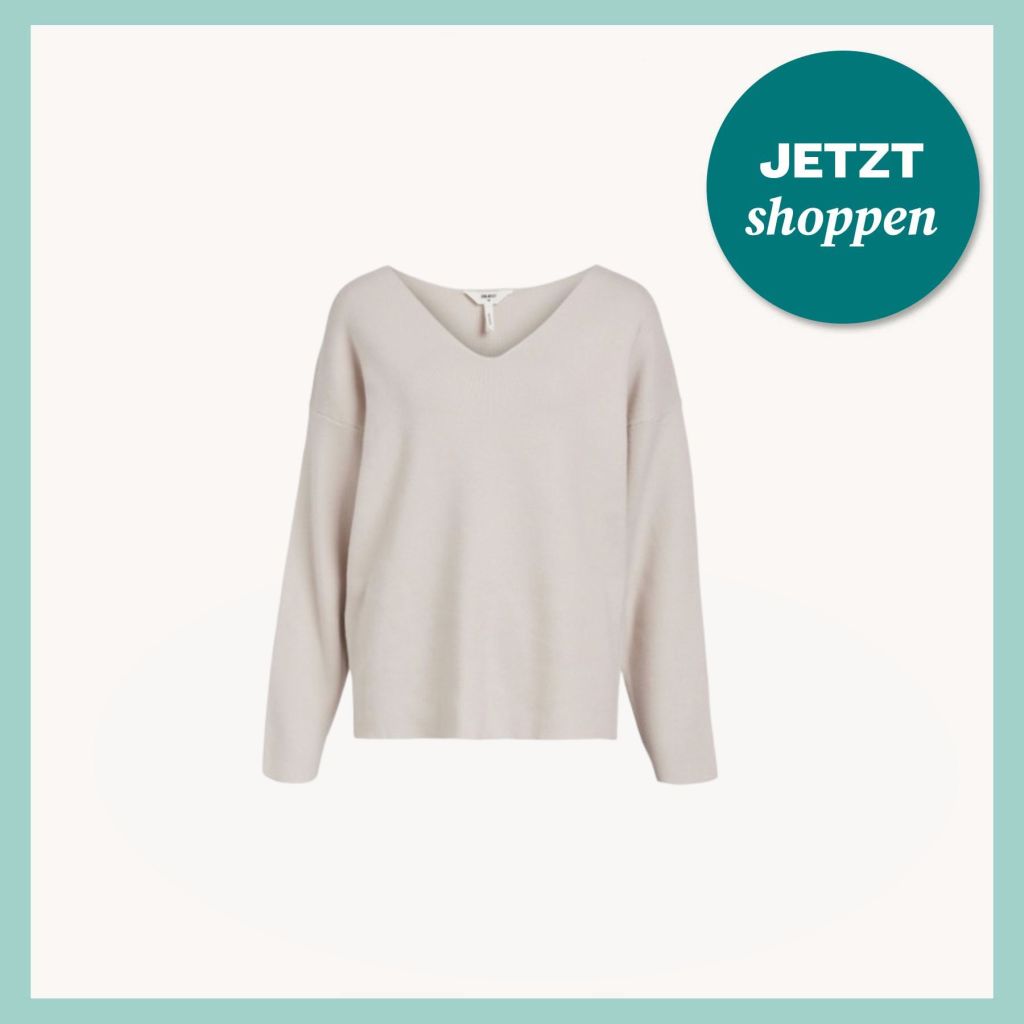 Pullover in hellem Beige aus Viskose