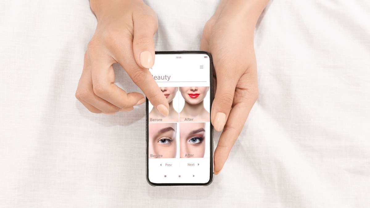 Beauty Filter Make up Filter auf dem Smartphone/Handy